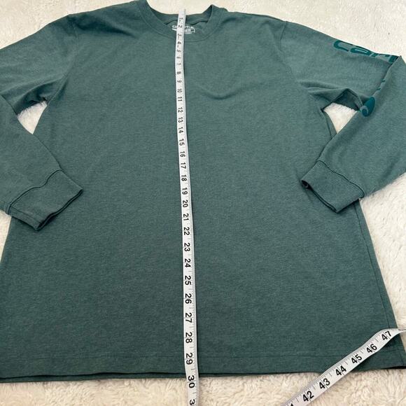 Carhartt Men's Loose Fit Long Sleeve Shirt Green Size M Cotton Graphic Logo‎ - Picture 4 of 7